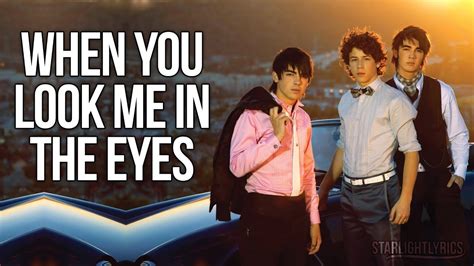 looking to your eyes lyrics|Jonas Brothers .